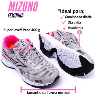 Tenis feminino academia caminhada confortável Mizuno Jet 2 esportivo em promoção