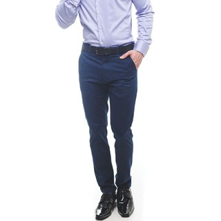 calça social masculina slim azul marinho - promoção - luxo