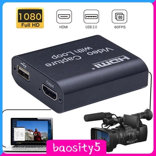 (Baosity5) Placa De Captura De Vídeo Hdmi 1080p Usb 2.0 Para Transmissão Ao Vivo / Jogos