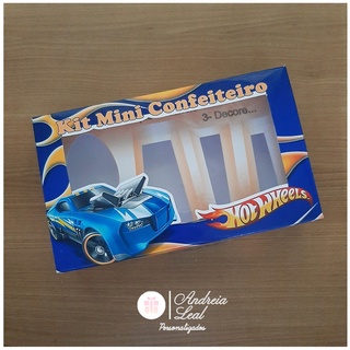 Caixa Kit Mini Confeiteiro Páscoa - Hot Wheels
