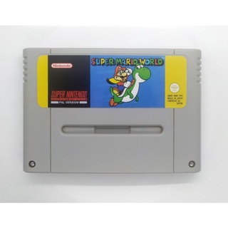 Cartucho do Game Super Mario World Legendado em português para Super Nintendo (SNES)