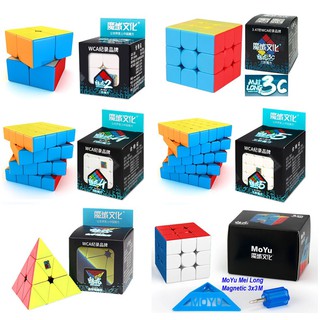 Cubo Mágico Moyu Mei Long 2x2 X 2, 3x3 X 3, 4x4 X 4, 5x5 X 5, Pyraminx & Combo 2x2 & 3x3 Skickerless Rubik 's Cubo Mágico | Moyu Mei Long 2x2x2, 3x3x3, 4x4x4, 5x5x5, Pyraminx & Combo 2x2&3x3 Skickerless Rubik's Magic Cube
