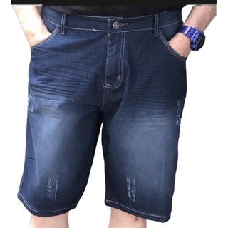Bermuda jeans masculino plus size 50 52 54