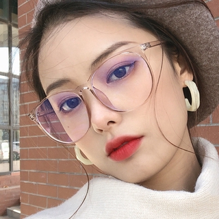 Óculos Femininos Sem Armação De Resina Transparente Anti-Radiação Azul Estilo Coreano (2)