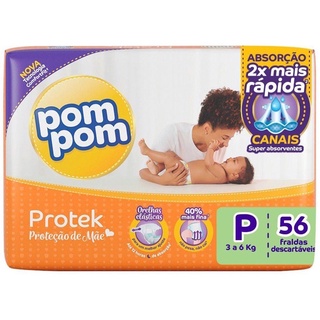 Fralda Pom Pom Protek Proteção de Mãe Mega