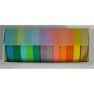 12 Fitas Washi Tape Adesiva Pastel Decorativa Artesanato (1)