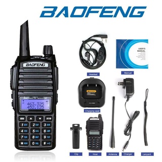 Baofeng UV-82 plus 8 w 10km de longa distância poderoso walkie talkie portátil cb vhf/uhf ptt rádio em dois sentidos amador 8 watts de uv82