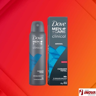 Desodorante Dove Clinical Aerosol 150ml Men + Care cuidado total masculino 91g