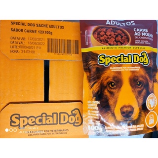 Sache Special Dog adulto carne 100g com 12 unidades