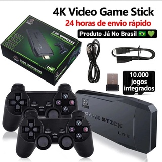 Video Game Stick 4k Lite 10mil Jogos Retro 2 Controles Sem Fio (1)