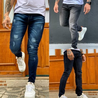 calça jeans masculina LYCRA slim elastano jeans TOP