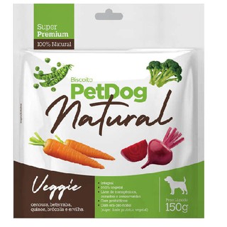 Biscoito para cães Petdog natural Veggie 150g