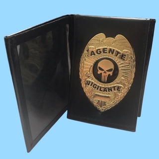 Carteira Porta Funcional Luxo Agente Vigilante ( Brasão Americano ) (1)