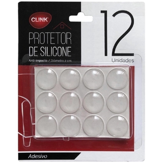 Protetor Anti-Impacto silicone circular c/12 Unidades