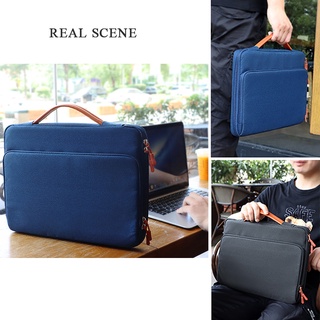 Bolsa para laptop leve à prova de choque com almofada de ar para viagens de escritório e lazer bolsa impermeável 13 14 15,4 polegadas (3)