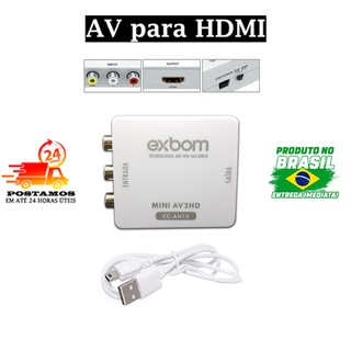 Conversor Adaptador AV (RCA) PARA HDMI Full HD 1080p (AV2HDMI)