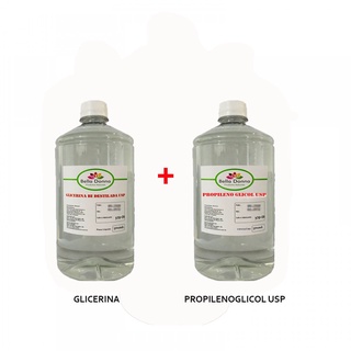 Kit 1 Propilenoglicol Usp 500ml + 1 Glicerina Usp 500ml