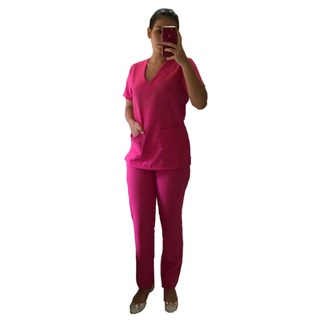 Pijama Hospitalar Feminino Conjunto Calça e Blusa