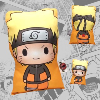 Almofada Decorativa Geek Anime Naruto + chaveiro