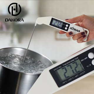 Termômetro Culinário Digital Dobrável Cozinha Alimentos Agulha Resistente a água Temperaturas