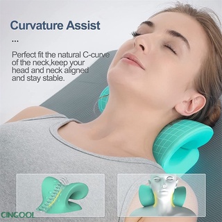 cingool Pu cervical vertebra Massagem Travesseiro Ombro Pescoço Almofada Correção De Tração Fisioterapia Ponto