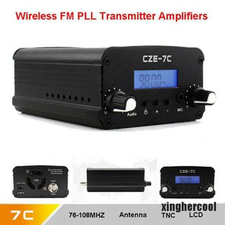 Xinghercool Mini Transmissor Fm De Áudio Estéreo De 1w / 7w / Cartão De Rádio Broadcast Pll 76mhz-108mhz