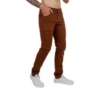 Kit 3 Calças Social Masculina Jeans Sarja C/ Lycra Skinny Slim