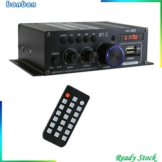 {bonbon 3c} Amplificador De Potência De Áudio 2.0 Ch Bluetooth 5.0 Amplificador De Som Portátil Ak380 Portátil Ak380 2-channel Para Carro (9)