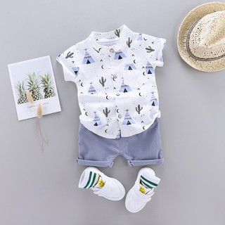 summer Baby Boys clothes Children\'s Cute Clothes Sets T-shirt and Pants 2 piece Clothing sets kids outfits