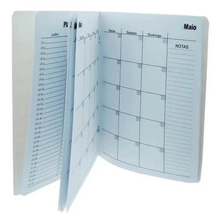Agenda Planner Permanente Semanal Mensal 176x254mm grande Caderno Anotação (5)