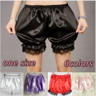 Cute Lace Bloomer Pumpkin Bubble Shorts Women Underpants Safety Shorts Elastic Pants (1)