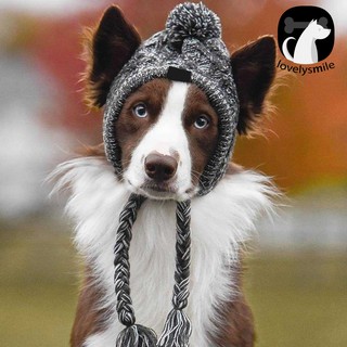 Lovelysmile Touca De Malha Quente À Prova De Vento Para Cachorros / Pets / Outono / Inverno