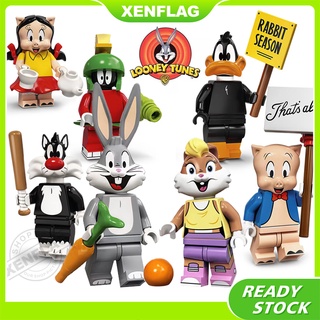 Looney Tunes Bugs Bunny Porky Pig Daffy Duck TweetyBird LEGO Minifiguras e de blocos de construção Montar Brinquedos (1)