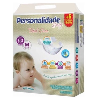 Fralda Personalidade Baby Total Care M - 60 Unidades