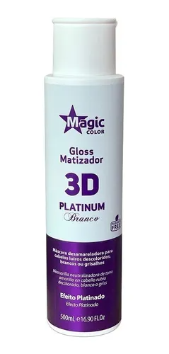 Matizador Magic Color - Branco 300ml - Efeito Platinado 3D