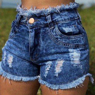short jeans feminino da Moda kit 5 bermudas femininas atacado Hot Pant Cintura Alta Preco de Fabrica