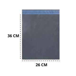 Saco embalagem estilo sedex cinza 26x36 com aba adesiva resistente 25 unidades