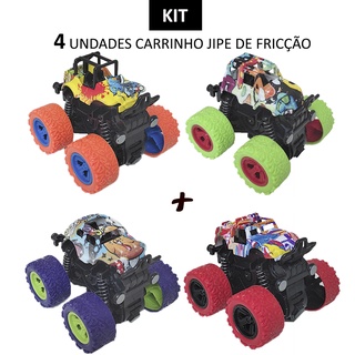 Carrinho Menino Kit Carro Fricção Jipe - Brinquedo Carrinho (1)