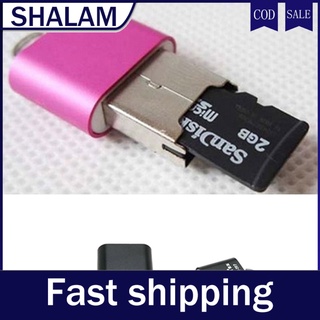< Atacado > Mini Adaptador USB 2.0 Com Leitor De Cartão De Memória Flash Drive Micro SD TF T -