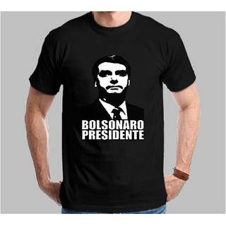 Camiseta - Camisa Bolsonaro Presidente - Manga Curta - 100% Algodão