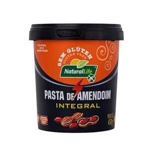 Pasta de Amendoim Integral Sem Glúten 450g - Natural Life