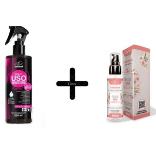 Spray liso obrigatório + Sérum capilar oleo de rosa mosqueta. Protetor termico. Belkit. (2)