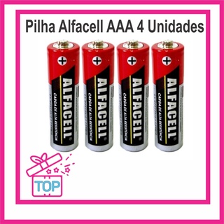 Pilha Palito AAA ALFACELL Alcalina 1,5V Durável