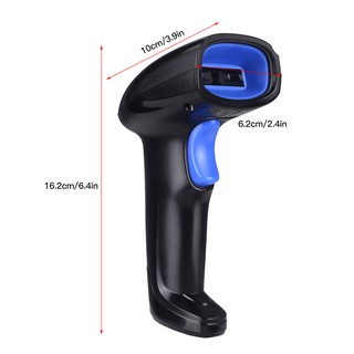 Aibecy 2-in-1 2.4G Wireless Barcode Scanner & USB Wired Barcode Scanner Automatic Handheld 1D Bar Code Scanner Reader with Rechargeable Battery Mini USB Receiver USB Cable for Computer Laptop (7)