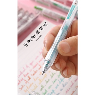 9pcs/set Morandi Retro Gel Pens 0.5MM Color Ink Press Hand Account Neutral Pen Sets For School Office Stationery Sets Pen Gift (8)