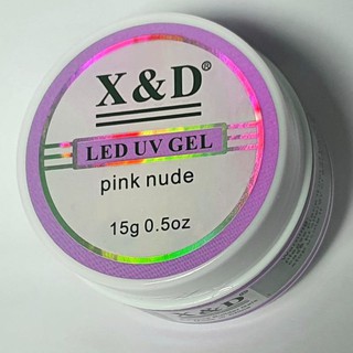 Gel X&d 15g Led Uv para Unhas Xd Profissional Acrigel Alongamento De Unha Xed White, Branco, Transparente, Pink, Rosa, Nude (4)