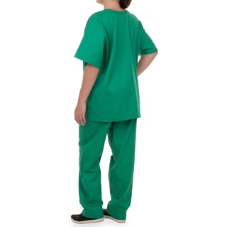 Conjunto Pijama Cirúrgico Hospitalar Oxford Verde Nao Amassa Masculino Feminino