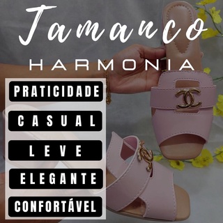 Tamanco Sandália Plataforma Chanel Confortável Bloco Salto Casual (5)