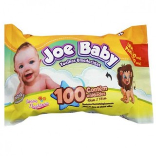 Toalhas Umedecidas C/ 100 Joe Baby Infantil Bebê