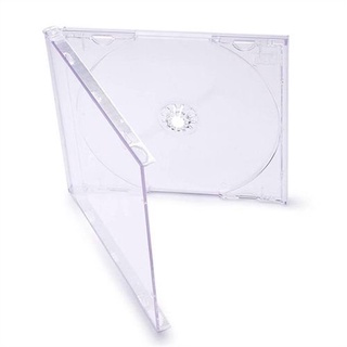Box CD Simples Tradicional Rimo Cristal Transparente - Capa Estojo De Mídia